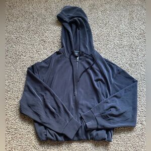 Athleta Seasoft Bubble Hem Full Zip Hoodie